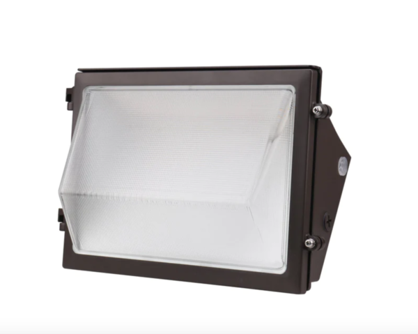 LED Traditional Wall Pack, PowerSet 80/70/60W, 5000K, 120-277V, 0-10V Dimming, Photocell, Bronze