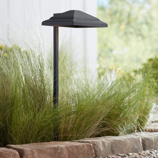 Basset 23" High Textured Black LED Landscape Path Light