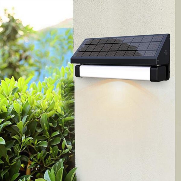 Pure Digital 11 4/5" Wide Black LED Outdoor Solar Powered Light